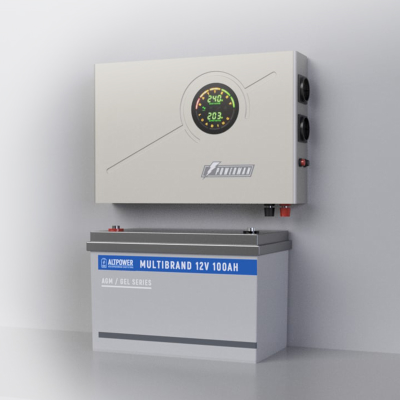 Комплект ИБП Powerman Smart 1000 INV + АКБ MultiBrand 100 Ah