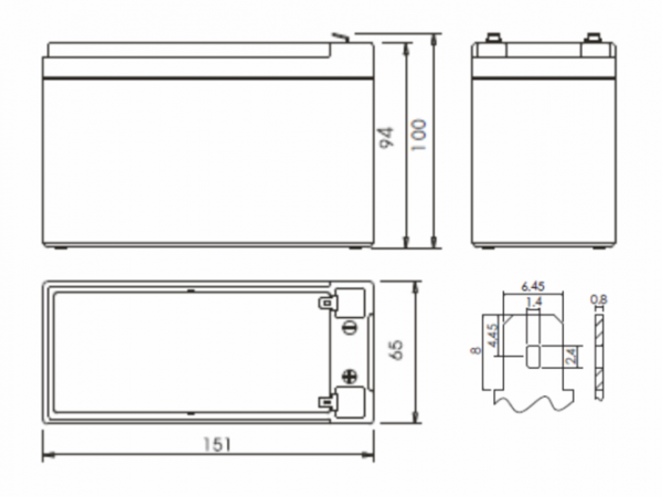 Аккумуляторная батарея POWERMAN Battery CA1270