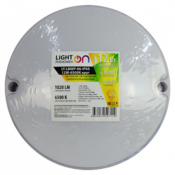 Банник LT-LBWP-06-IP65-12W-6500К LED круглый