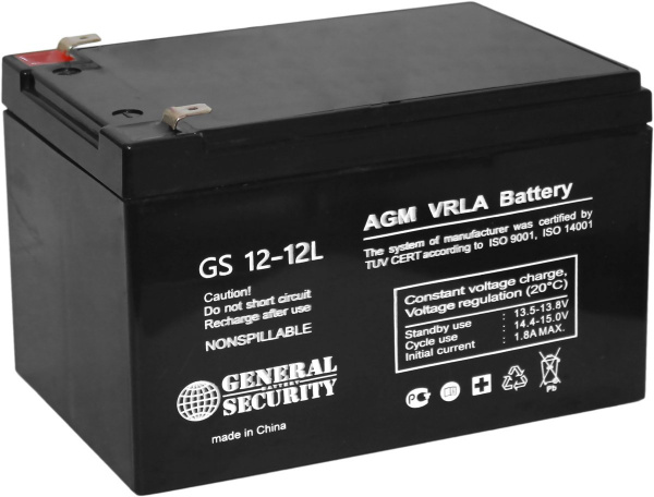 Аккумуляторная батарея General Security GS12-12L