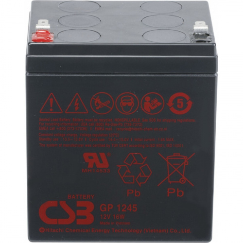 Аккумуляторная батарея CSB GP1245 F1 (12V16W)