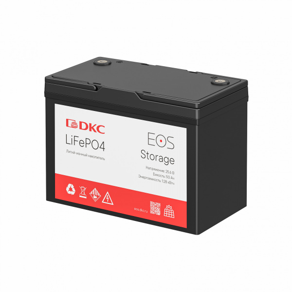 LFP накопитель энергии EOS Storage 25 В/50 Ач/1.28 кВтч, пл.корпус