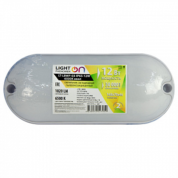 Банник LT-LBWP-03-IP65-12W-6500К LED овальный